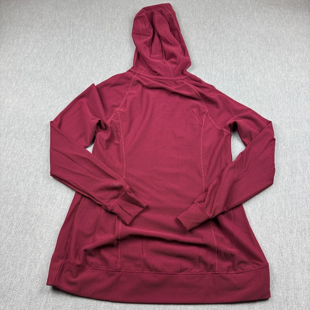 Torrid Active Hoodie Womens 00 Red Waffle Knit Full Zip Sweatshirt Active Gym - Picture 8 of 9